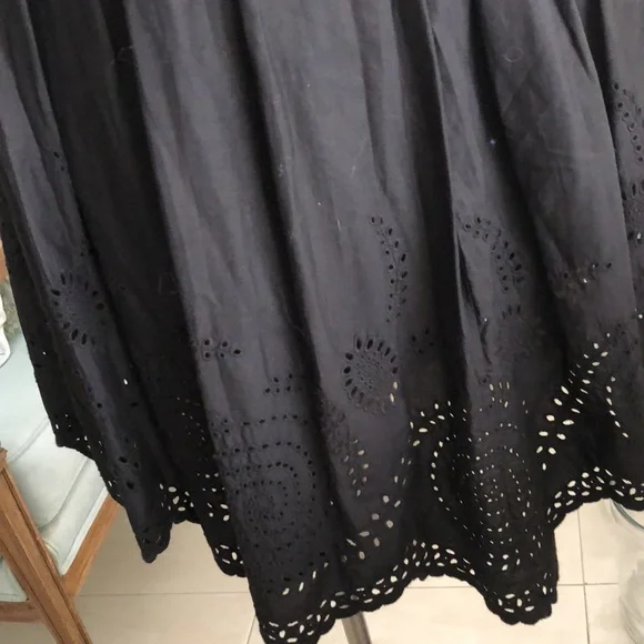 All Saints co ltd Soitakfields embroidered black dress size 6 - Picture 6 of 8